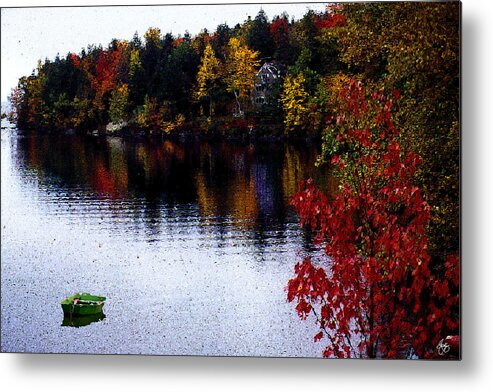 Newfound Metal Print featuring the photograph Green Dingy on Paradise Point by Wayne King