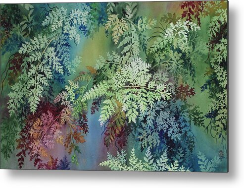 Rainforest Metal Print featuring the painting Veils of Palapalai by Kelly Miyuki Kimura