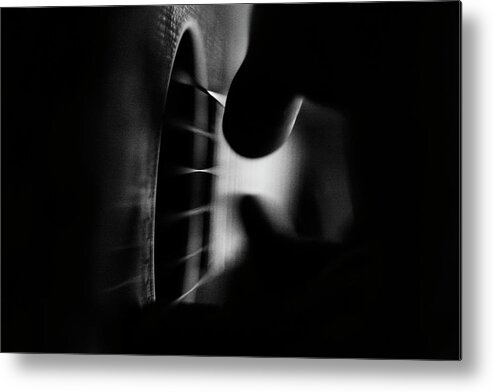 People Metal Print featuring the photograph Guitar Player by Copyright John Koinberg