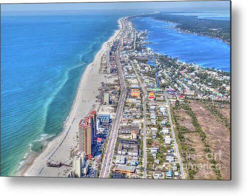 Gulf Shores Metal Print featuring the photograph Gulf Shores 7124 by Gulf Coast Aerials -