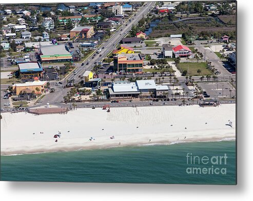 Gulf Shores Beach Metal Print featuring the photograph Gulf Shores Beach 7139 by Gulf Coast Aerials -