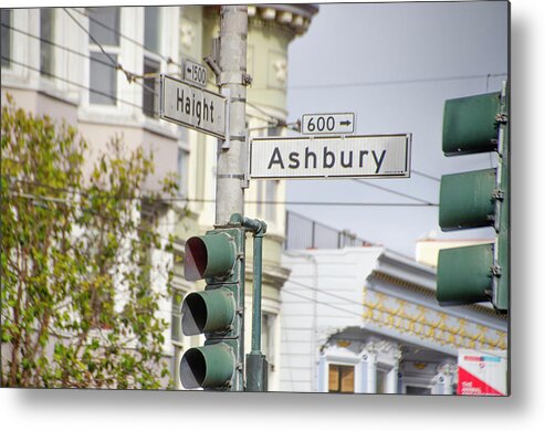 Haight Metal Print featuring the photograph Haight - Ashbury - San Francisco by Bill Cannon