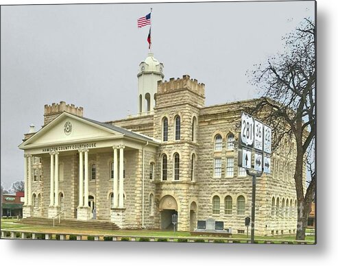 Hamilton Metal Print featuring the photograph Hamilton Texas Courthouse by Janette Boyd