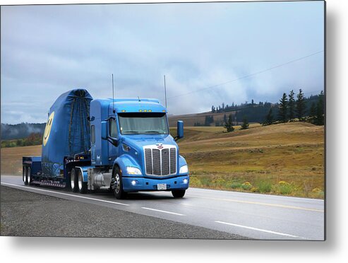 Theresa Tahara Metal Print featuring the photograph Hauling Happiness With A Peterbilt by Theresa Tahara