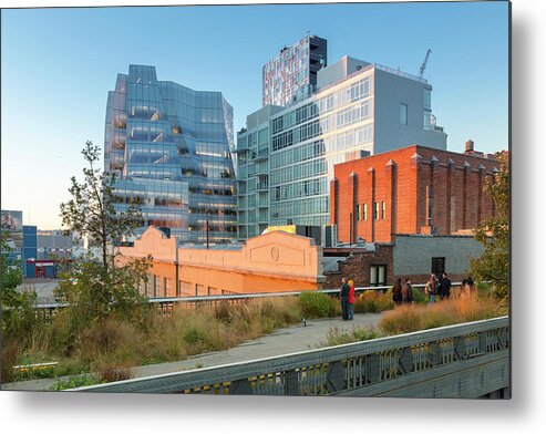 Estock Metal Print featuring the digital art High Line Park, Nyc by Andrea Armellin