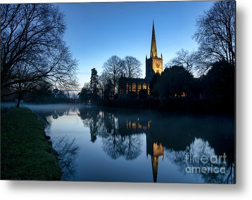 Holy Trinity Church Metal Print featuring the photograph Holy Trinity Church at Christmas by Tim Gainey