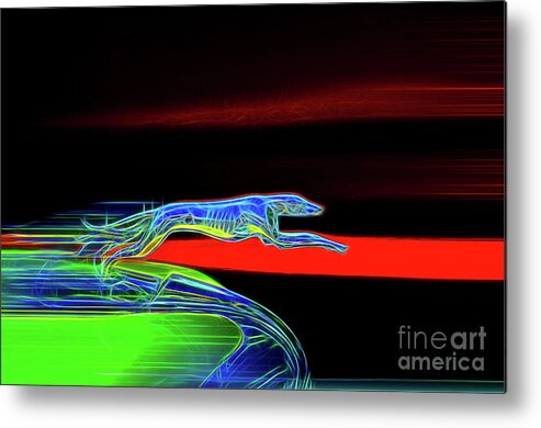 Hood Metal Print featuring the mixed media Ford Greyhound hood ornament by Viktor Birkus