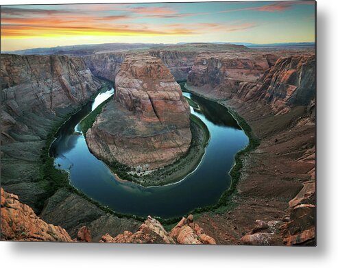 Tranquility Metal Print featuring the photograph Horseshoe Bend by John B. Mueller Photography