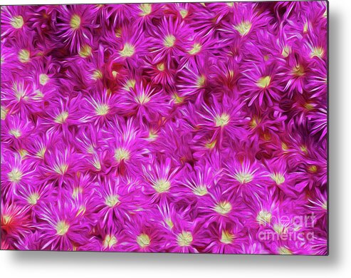 Flower Metal Print featuring the digital art Hostile Takeover by Kenneth Montgomery