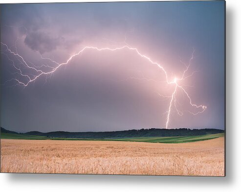 Thunder Metal Print featuring the photograph Hot And Dry by Burger Jochen