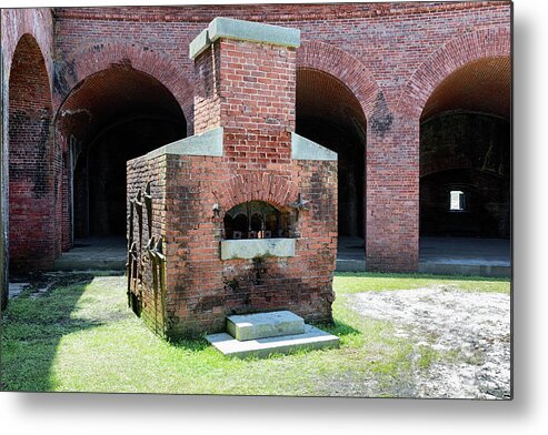 Fort Massachusetts Metal Print featuring the photograph Hot Shot Furnace by Susan Rissi Tregoning