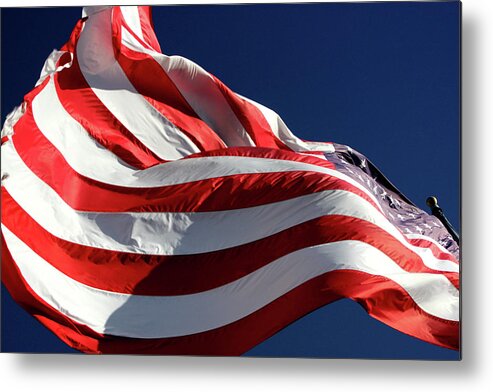 American Flag Metal Print featuring the photograph I Am the FLAG by Ross Lewis