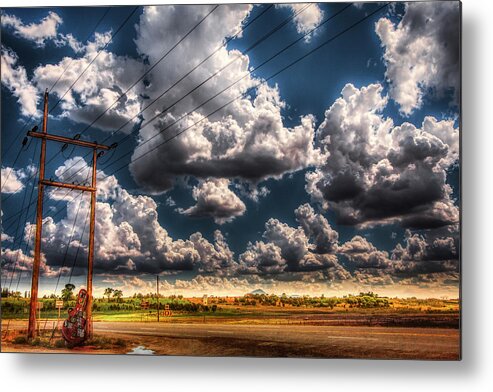 Monsoon Metal Print featuring the photograph I won't look back by Micah Offman