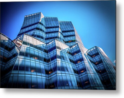 Building Metal Print featuring the photograph IAC Frank Gehry Building by Louis Dallara