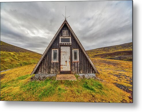 David Letts Metal Print featuring the photograph Iceland Chalet by David Letts