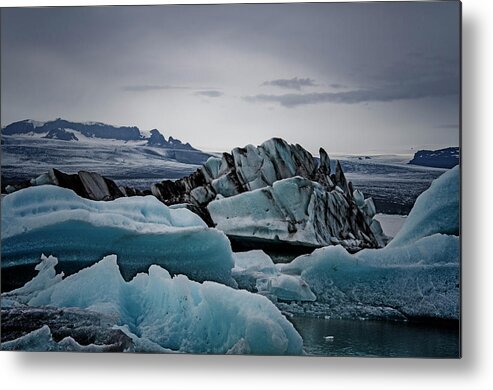 Iceland Metal Print featuring the photograph Icy Stegosaurus by Jim Cook