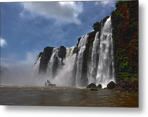 South America Metal Print featuring the photograph Iguassu Falls by Gabriel Sperandio