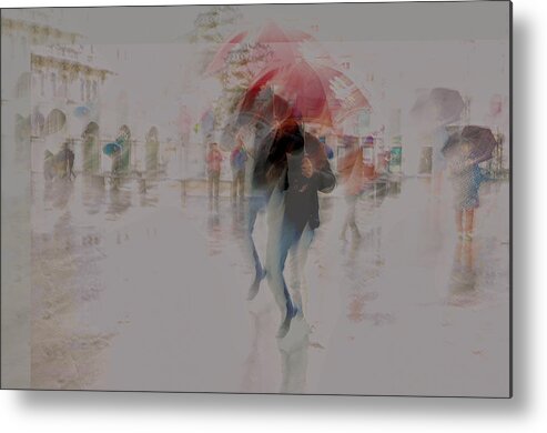 Abstract
Fineart
Illusion
Venice Metal Print featuring the photograph Illusion _ Walking In A Rainy Day In Venice by Donatella Basso