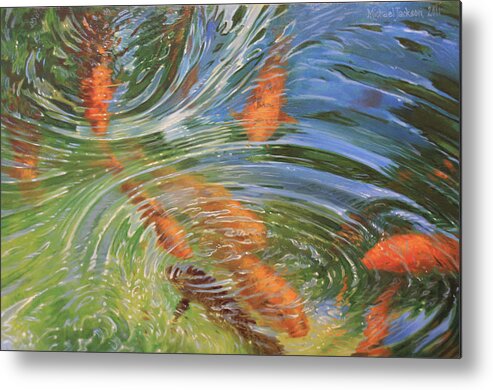 Pond Metal Print featuring the painting Img_9530 by Michael Jackson
