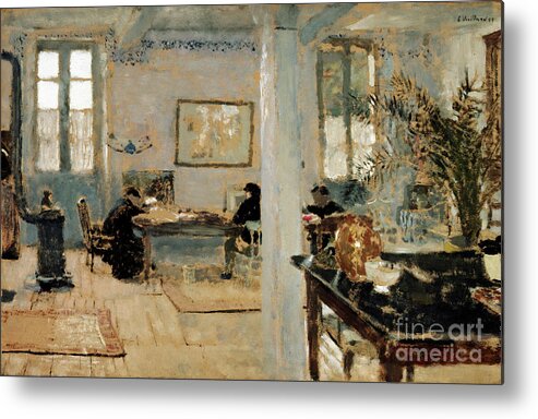 Oil Painting Metal Print featuring the drawing In A Room by Heritage Images