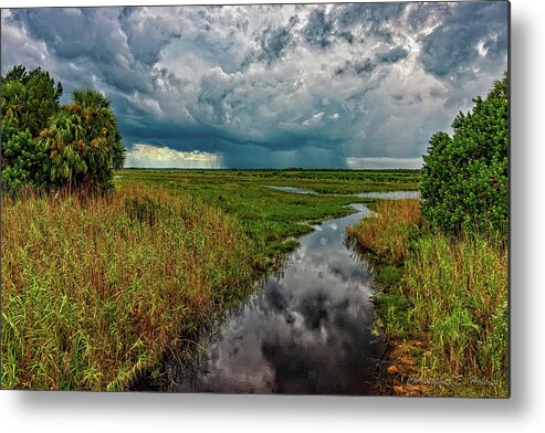 Weather Metal Print featuring the photograph Isolated Shower by Christopher Holmes