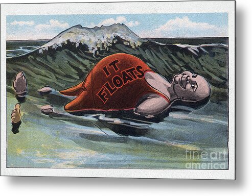 It Metal Print featuring the photograph It Floats - man by Mark Miller