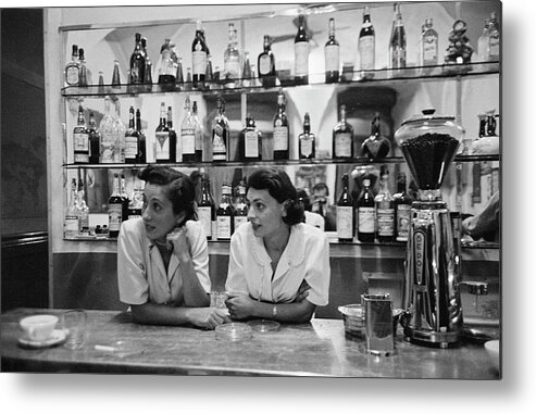 People Metal Print featuring the photograph Italian Bar by Thurston Hopkins