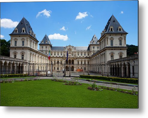 Tranquility Metal Print featuring the photograph Italy, Turin, Valentino Palace by Aldo Pavan