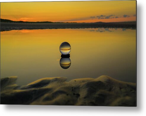 Crystal Ball Metal Print featuring the photograph It's A Small World by Linda Howes