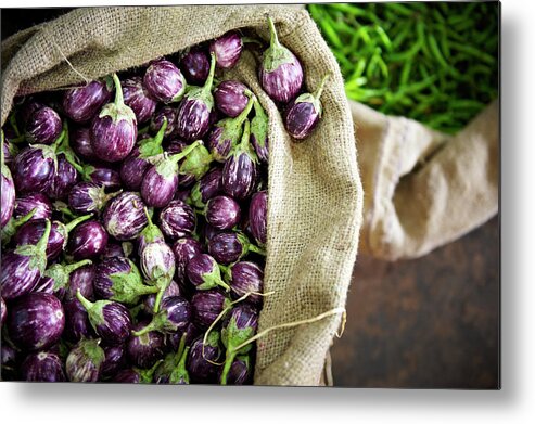 Retail Metal Print featuring the photograph Kerelan Eggplant by Matthew Leete