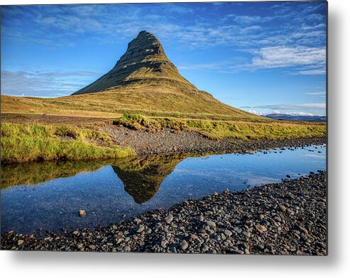 David Letts Metal Print featuring the photograph Kirkjufell Mountain by David Letts