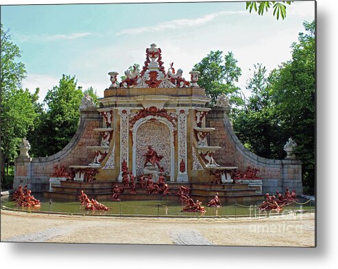 Fountain Metal Print featuring the photograph La Granja Baths of Diana by Nieves Nitta
