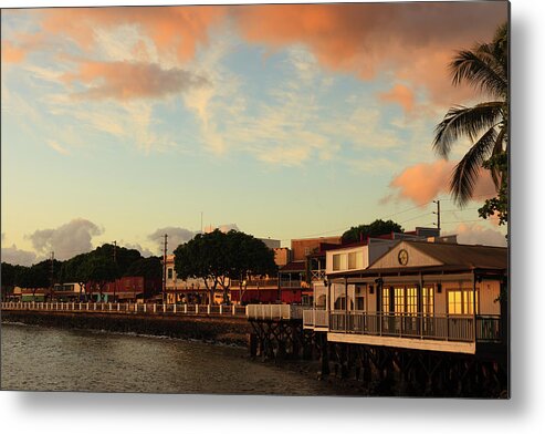 Lahaina Metal Print featuring the photograph Lahaina At Dusk by Dusty Pixel Photography
