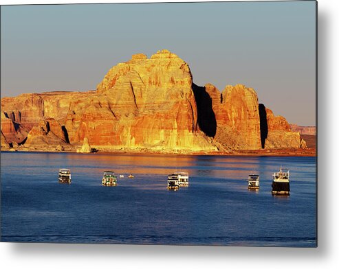 Scenics Metal Print featuring the photograph Lake Powell by Lucynakoch