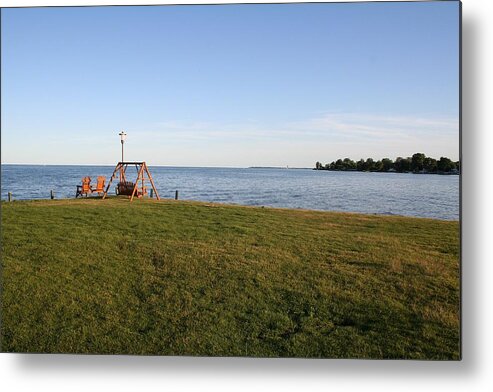 Lake St. Claire Metal Print featuring the photograph Lake St. Claire by Laura Smith