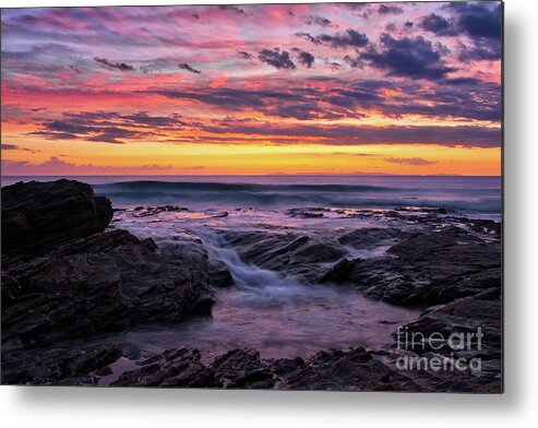 Last Metal Print featuring the photograph Last Sunset of 2018 by Eddie Yerkish