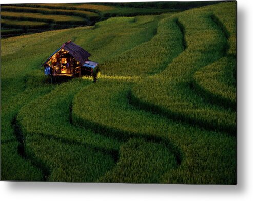 Landscape Metal Print featuring the photograph Light In Home by Sarawut Intarob