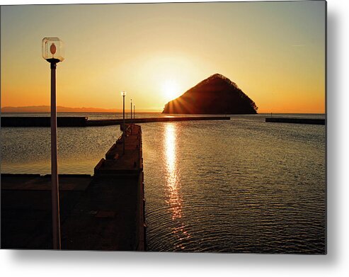 Scenics Metal Print featuring the photograph Light Pole by The Landscape Of Regional Cities In Japan.