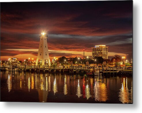 Lighthouse Metal Print featuring the photograph Lighthouse Reflection by JASawyer Imaging