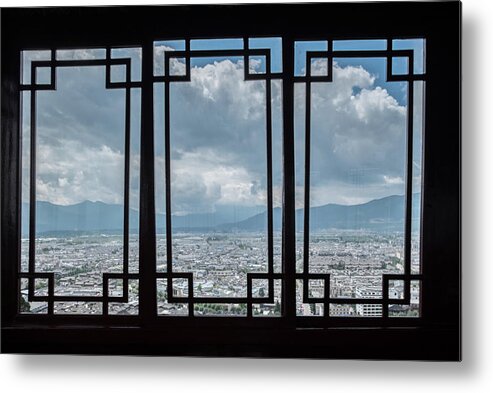 Lijiang Metal Print featuring the photograph Lijiang View by Inge Elewaut