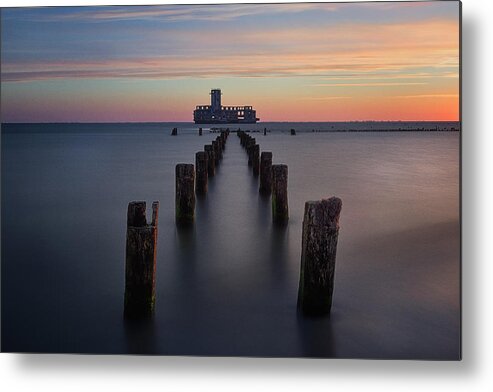  Metal Print featuring the photograph Lines Of Baltic Sea Vii by Martin Morvek