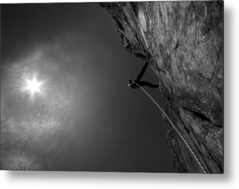 Climbing Metal Print featuring the photograph Link To The Sky by Claudiu Draghia