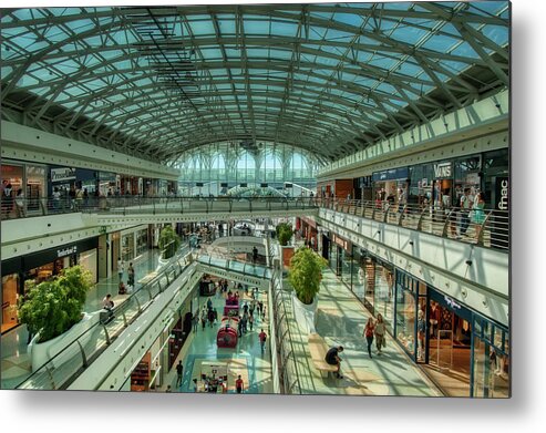 Shopping Center Metal Print featuring the photograph Lisbon Oriente by Micah Offman
