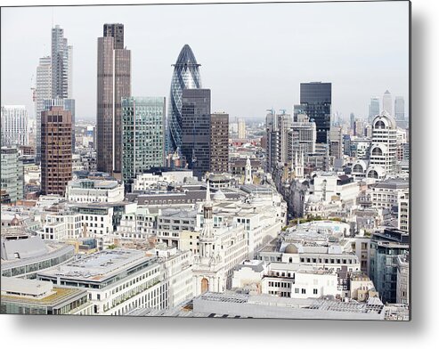 Corporate Business Metal Print featuring the photograph London City View by Michael Blann