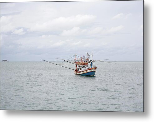 Freight Transportation Metal Print featuring the photograph Lonely Boat by Lp7