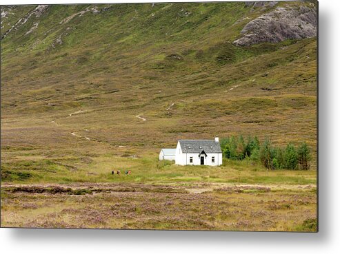 Guesthouse Metal Print featuring the photograph Lonely House in Scotland by Michalakis Ppalis