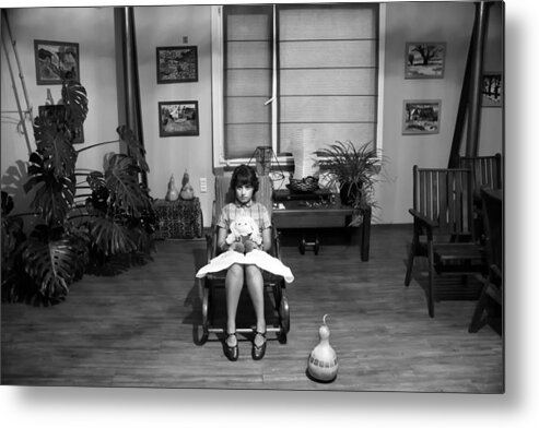 Mood Metal Print featuring the photograph Lost In A Room by Nina Tvalchrelidze