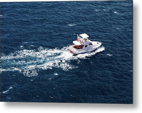 Saturated Color Metal Print featuring the photograph Luxury Yatch by Justhappy