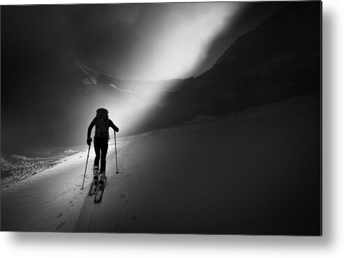 Mountains Metal Print featuring the photograph Majestic Lightshow by Sandi Bertoncelj
