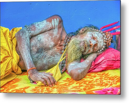 Sādhu Metal Print featuring the photograph Man from India by Stefano Senise